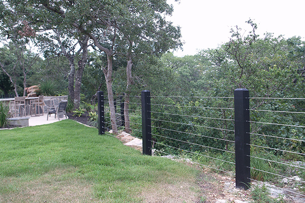 Metal Rail Fences - Fences of Texas Hill Country, Moeller Ranch